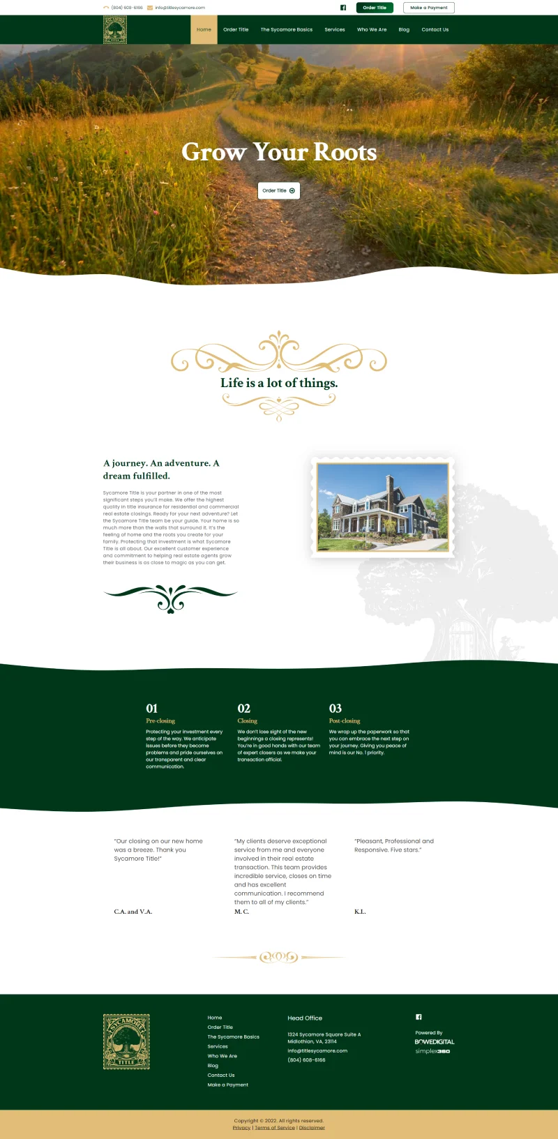 screencapture titlesycamore fullsite