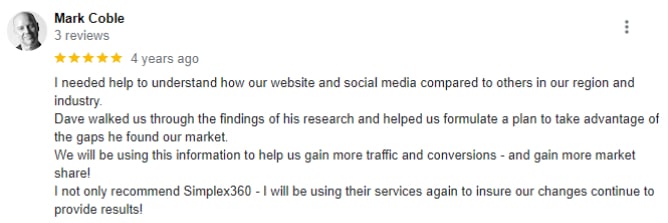 testimonial mark coble